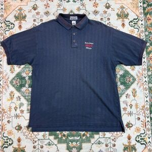 VCC‎ Vintage Club Collection Mens Large Dark Blue Polo Shirt 1800 Anejo Design